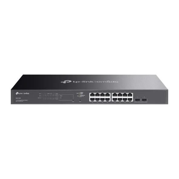 Tp-link Omada Sg2218p Dispositivo De Red Administrado L2/L2+ Gigabit Ethernet (10/100/1000) Energía Sobre Ethernet (poe) 1u Negro. Omada 18-PORT Gigabit Smart Switch With 16-PORT Poe+ — foto 2