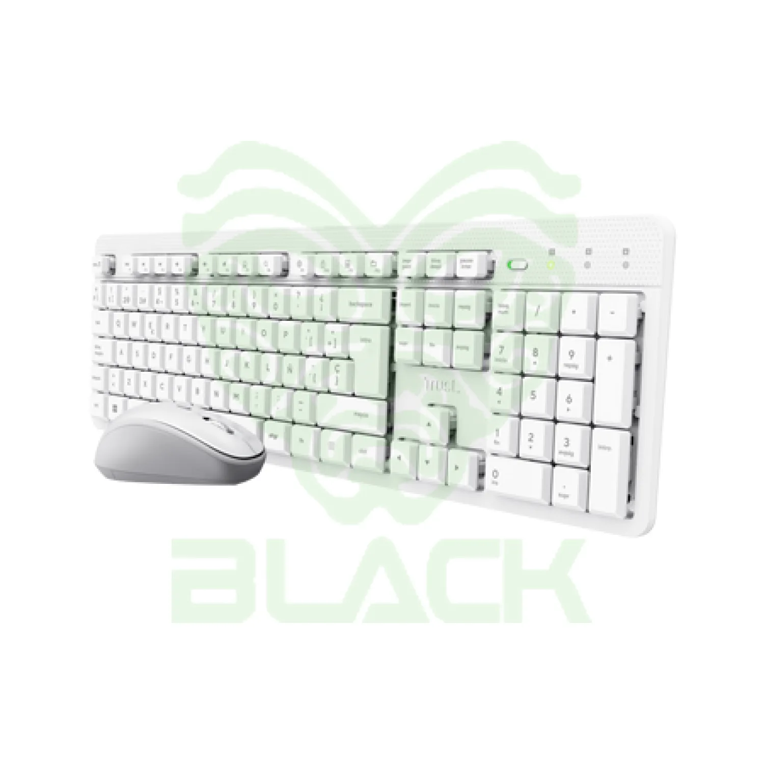 Teclado Y Mouse Trust Ody II Wireless Es White