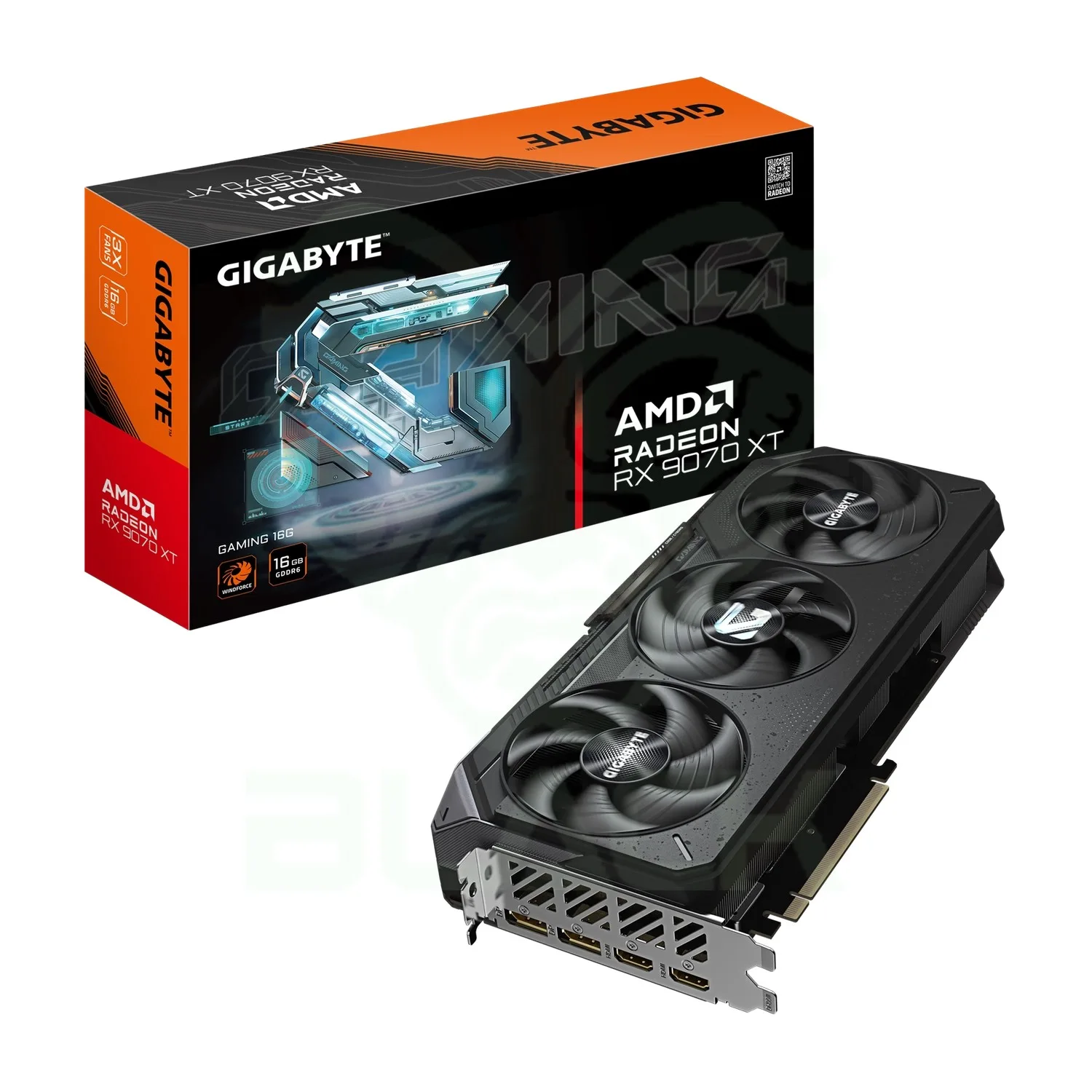 Placa De Video Gigabyte AMD Radeon Rx 9070 Xt Gaming 16g