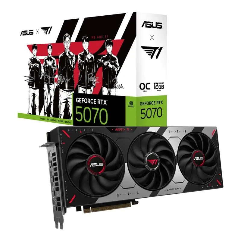 PLACA DE VIDEO ASUS T1 GEFORCE RTX 5070 OC 12GB GDDR7