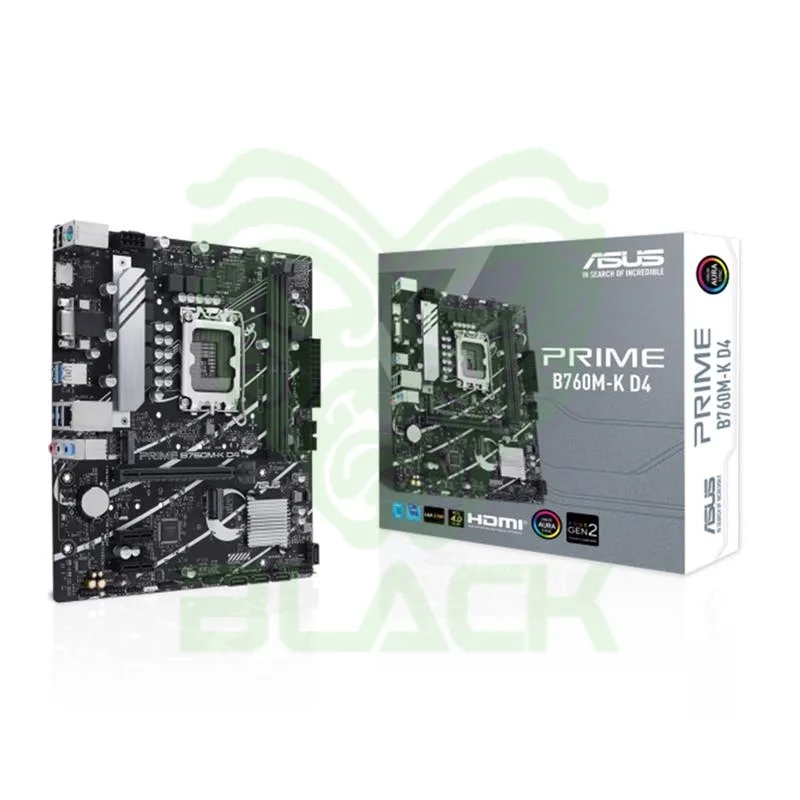 MOTHERBOARD ASUS PRIME B760M-K D4 INTEL® SOCKET 1700 12/13VA. GEN.