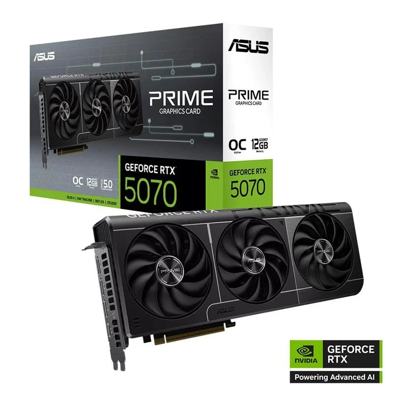 PLACA DE VIDEO ASUS PRIME GEFORCE RTX™ 5070 12GB GDDR7 OC EDITION
