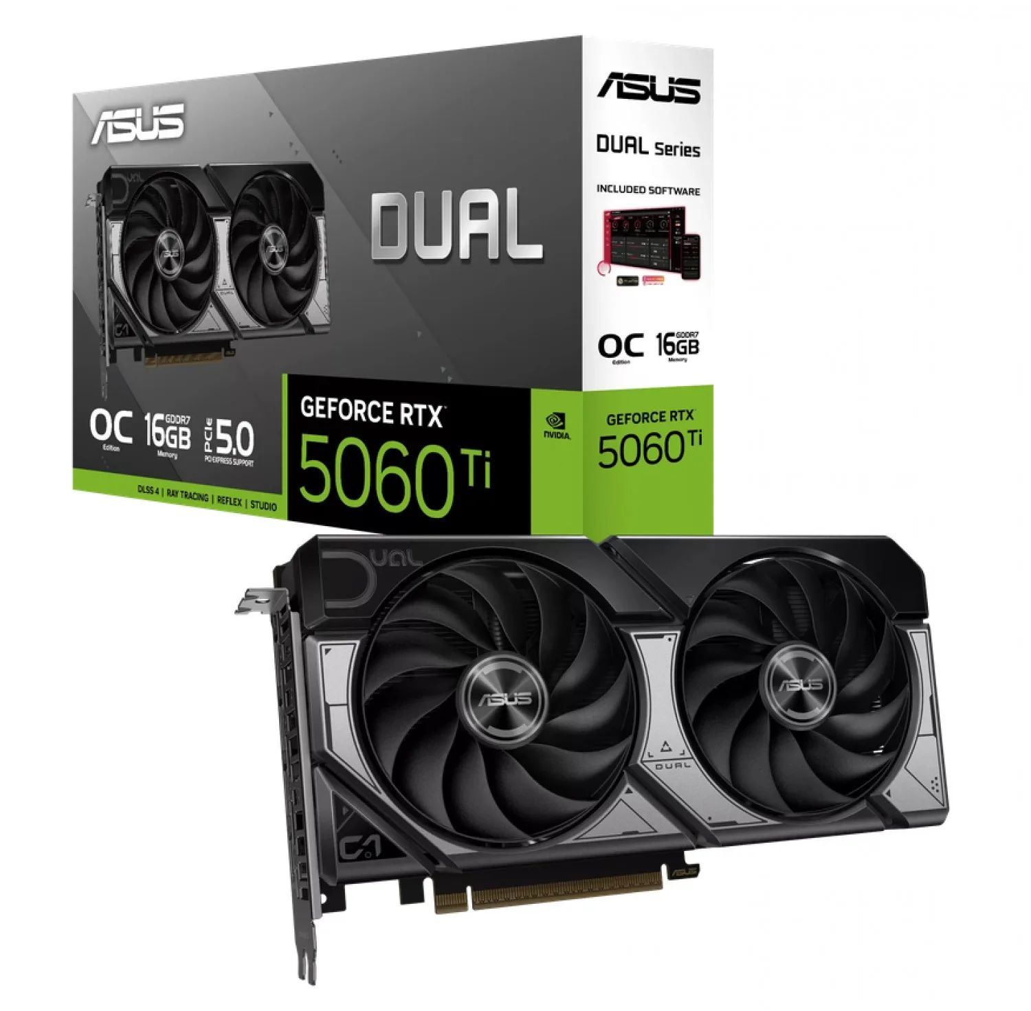 PLACA DE VIDEO ASUS DUAL RTX 5060TI O16GB EVO