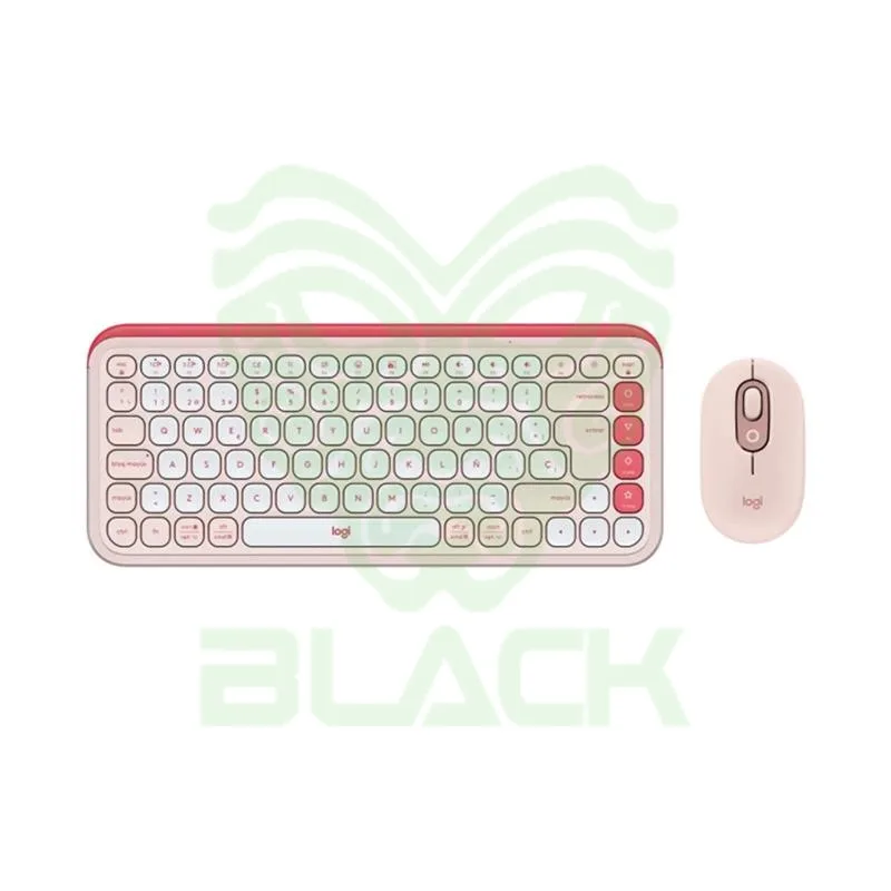 COMBO TECLADO MOUSE INALÁMBRICO LOGITECH ICON POP ROSA