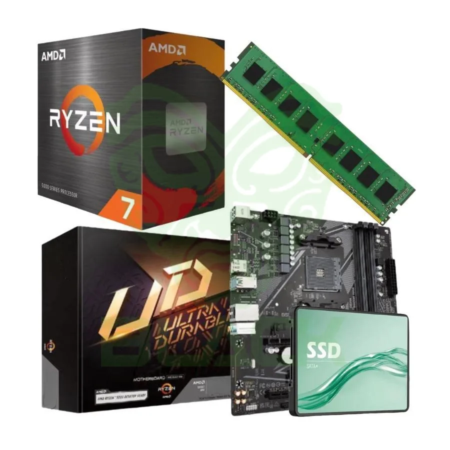 COMBO ECOVISION AMD RYZEN 7 5700X + 8GB + 480GB