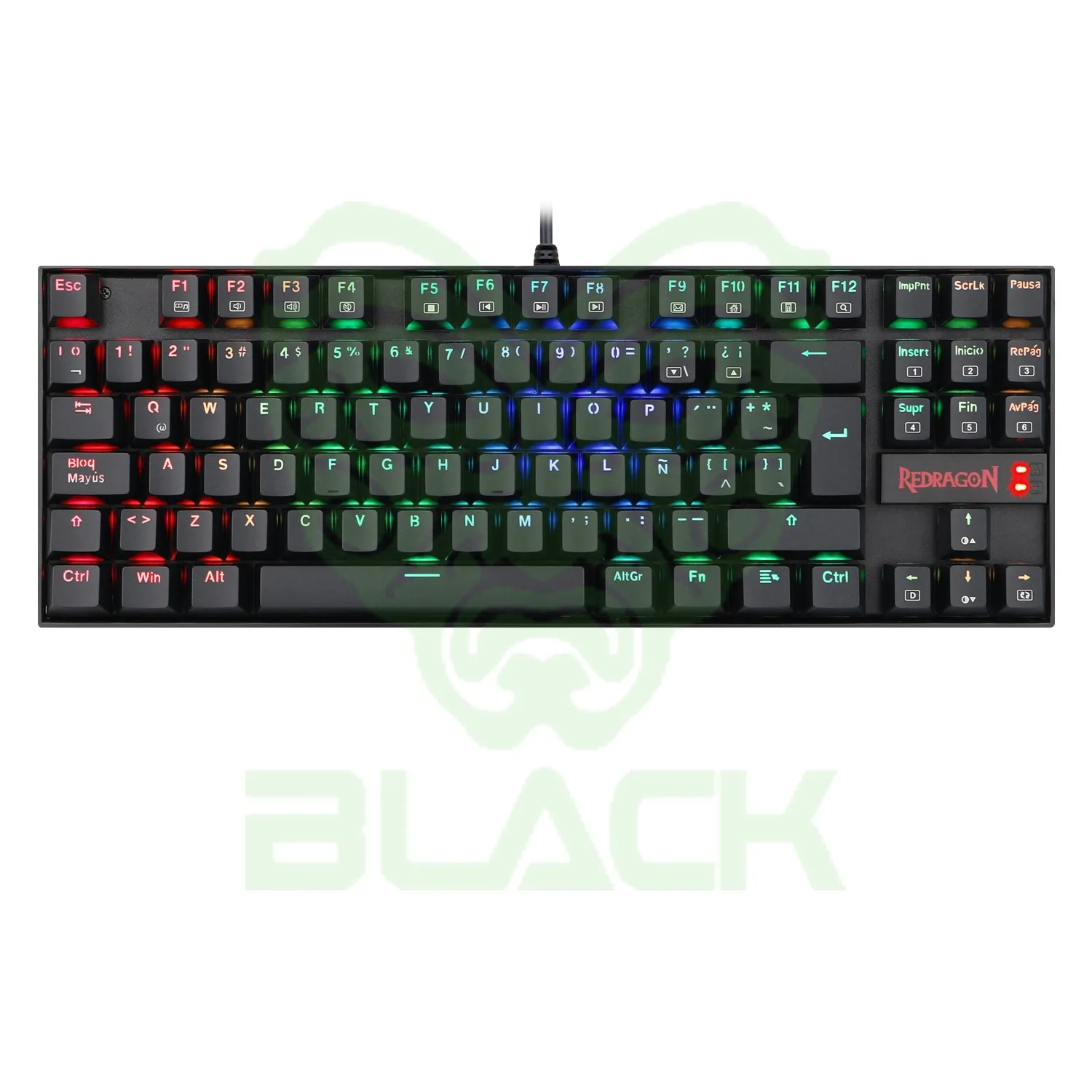 TECLADO REDRAGON KUMARA K552 RGB NEGRO