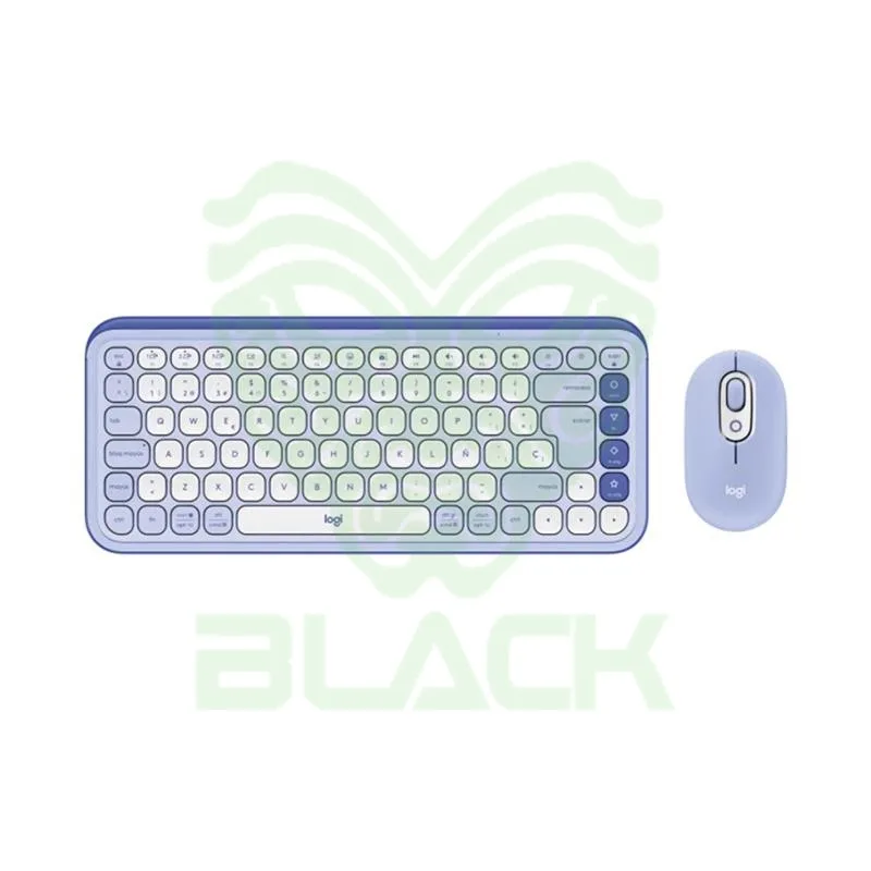 COMBO TECLADO MOUSE INALÁMBRICO LOGITECH ICON POP LILA