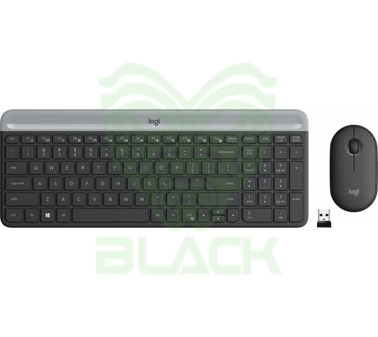 Combo Logitech Teclado Y Mouse Slim Inalambrico Mk...