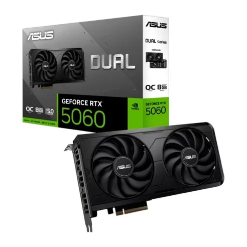 PLACA DE VIDEO GEFORCE RTX 5060 8GB ASUS DUAL OC EVO