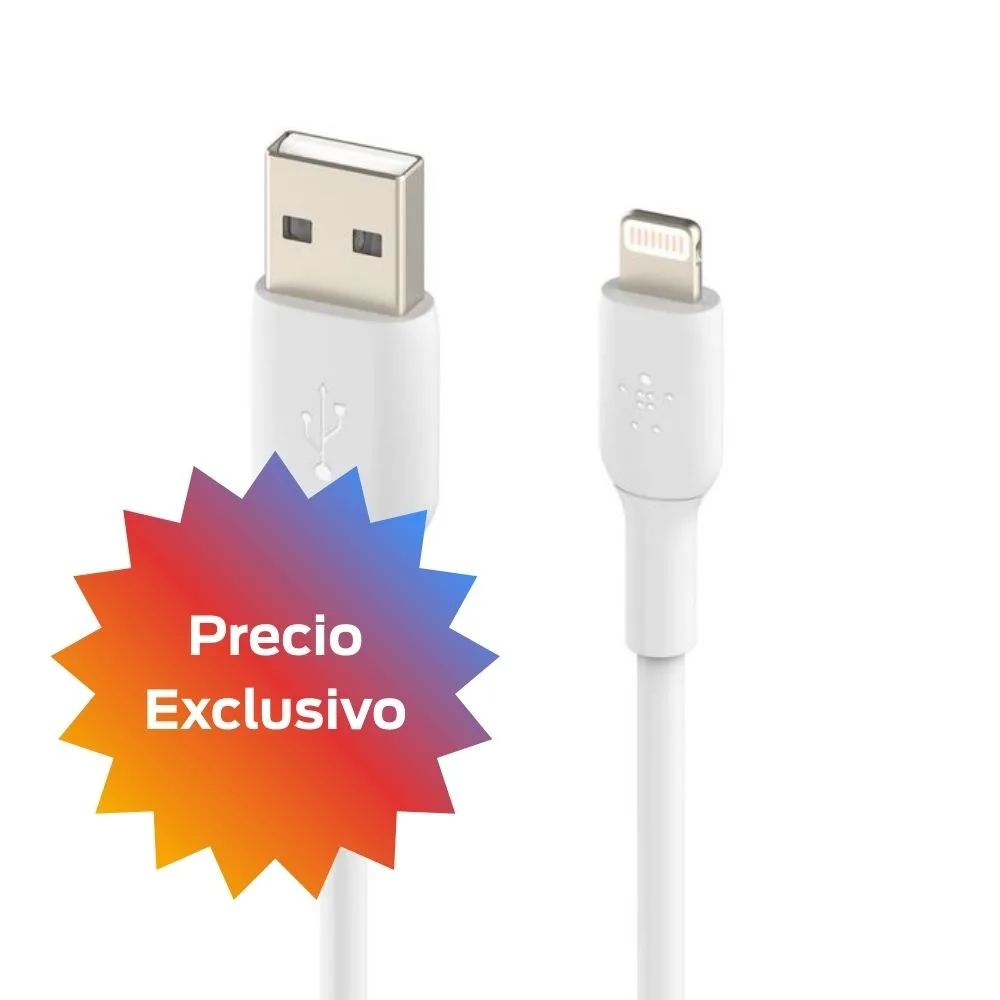 CABLE BELKIN LIGHTNING TO USB-A BOOST CHARGE (3MT,...