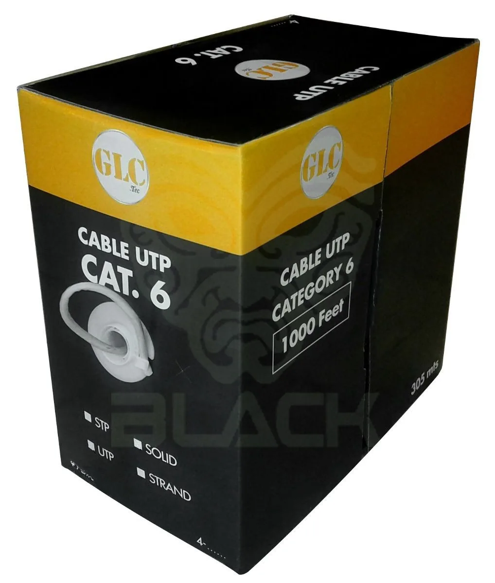 CABLE UTP CAT.6 305MTS GLC MAX INTERIOR GRIS