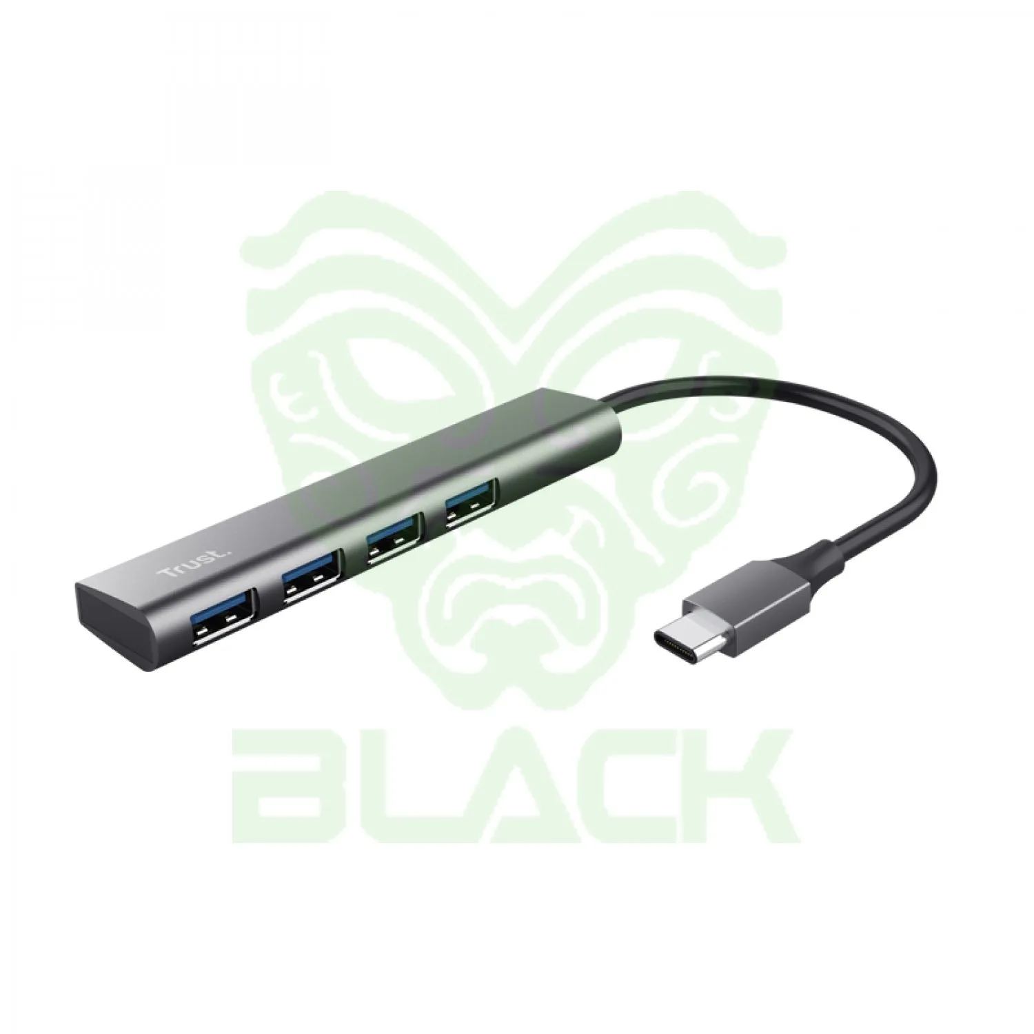 TRUST HALYX HUB USB-C A PUERTOS USB-A 3.2 GEN1 ALUMINIO