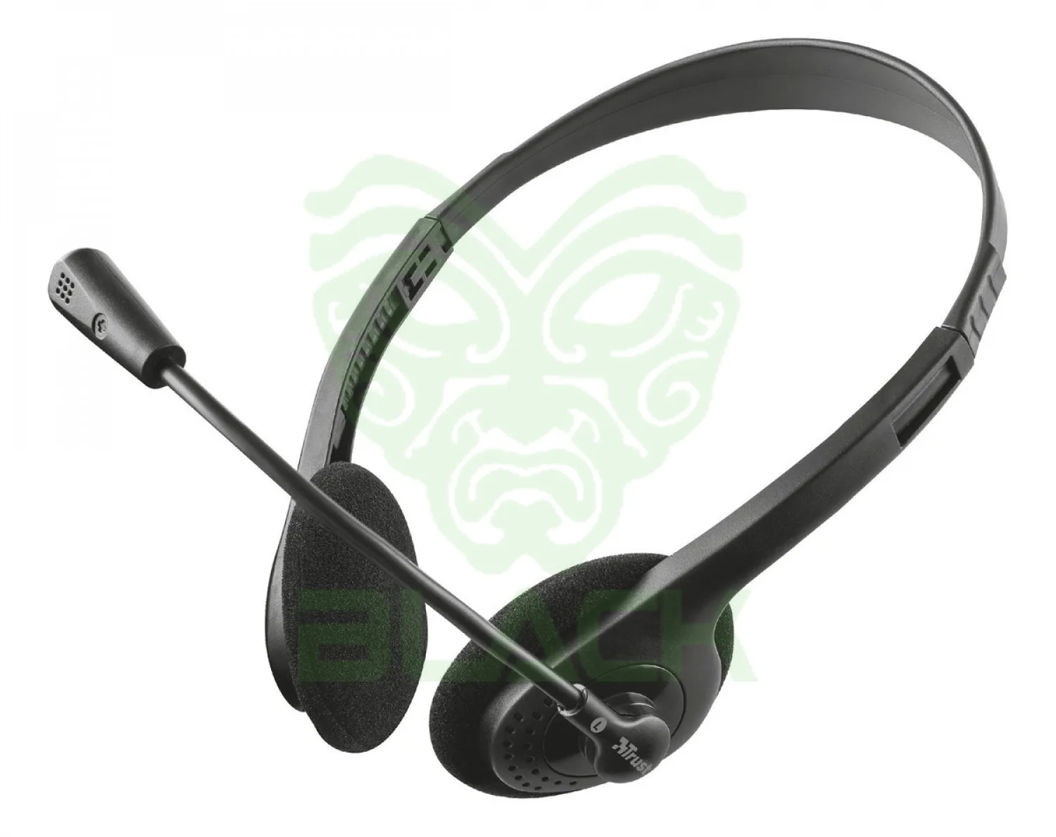 AURICULARES TRUST PRIMO LIGEROS CON MICRÓFONO AJUSTABLE NEGRO