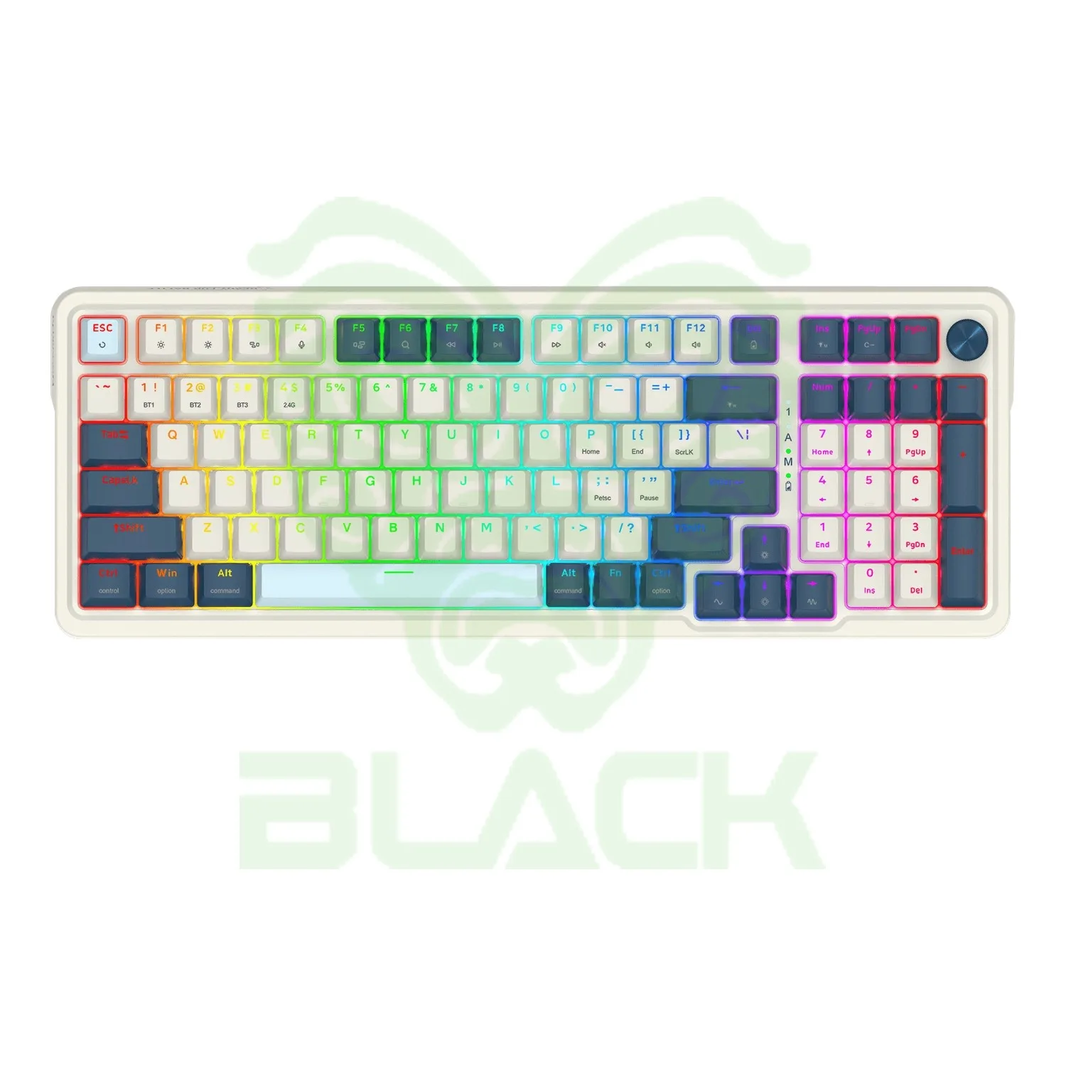TECLADO REDRAGON EISA PRO K686 BLANCO - AZUL