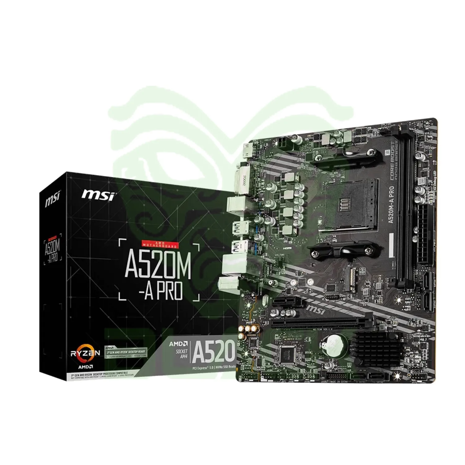 MOTHERBOARD MSI A520M-A PRO AMD SOCKET AM4 DDR4