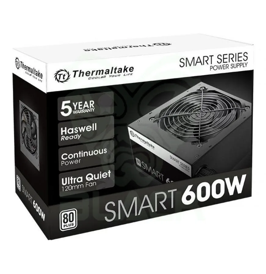 FUENTE THERMALTAKE SMART 600W 80 PLUS WHITE