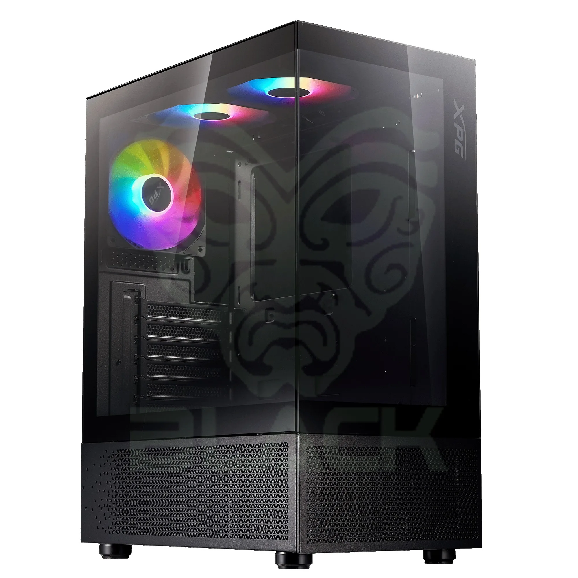 GABINETE GAMER XPG INVADER X MINI NEGRO ARGB CON VIDRIO TEMPLADO