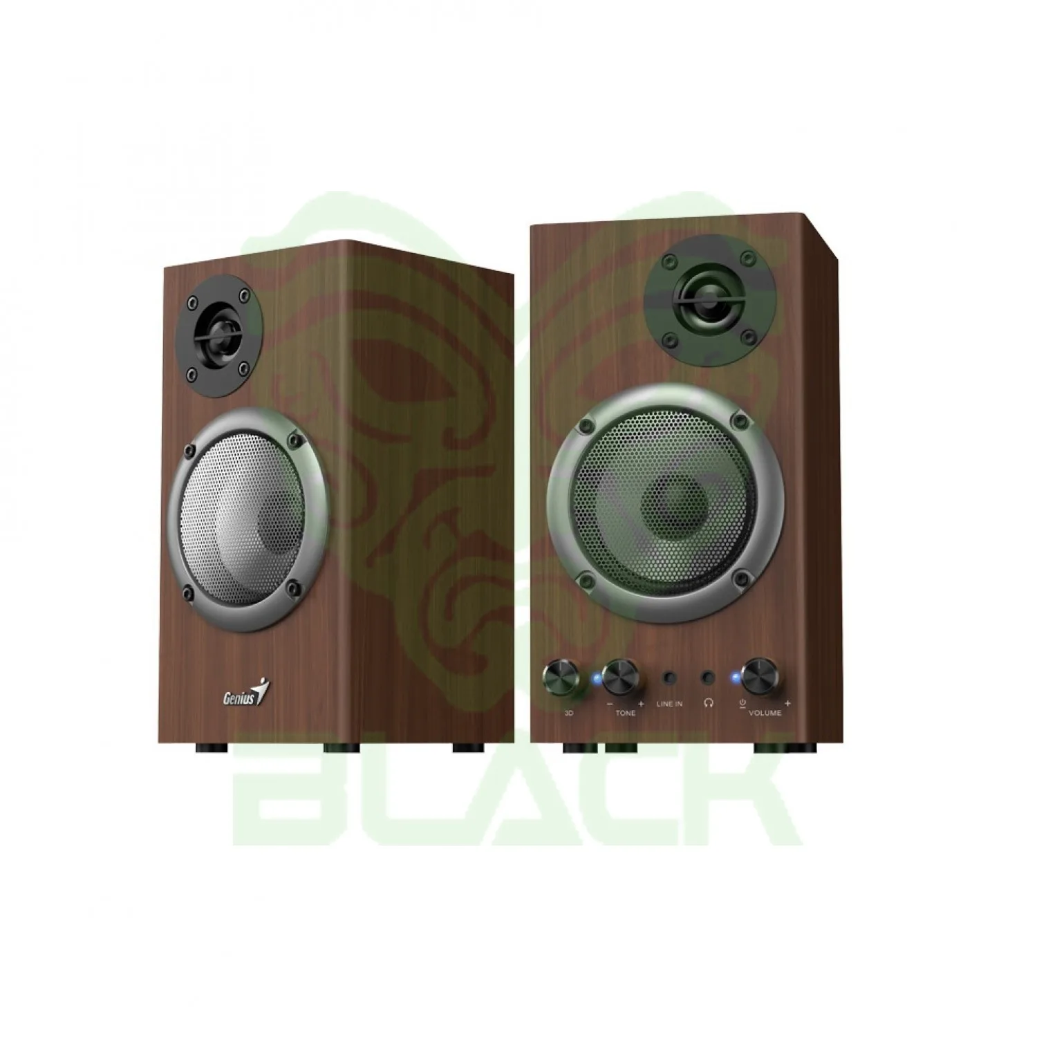 PARLANTE GENIUS SP-HF500B WOOD 2.0CH USB-C