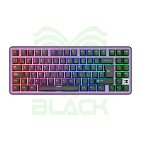 TECLADO ROYAL KLUDGE X87 BLACKBERRY SWITCH CREAMY 75%