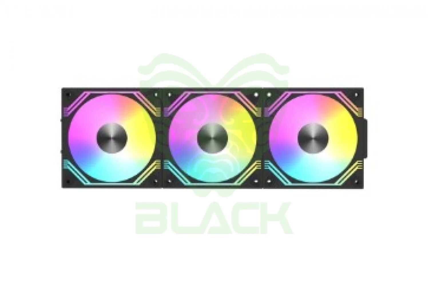COOLER FAN MODULAR 3X120MM RAIDMAX ARGB PWM BLACK