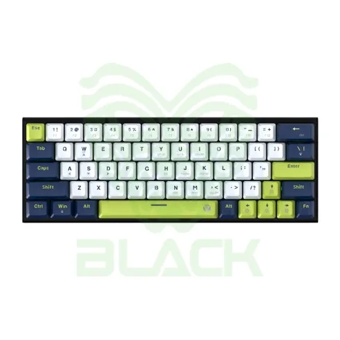 TECLADO MECÁNICO FANTECH ATOM63 MK874V2 MORI - BLUE (TARO SWITCH) 60% HOT-SWAP RGB USB-C