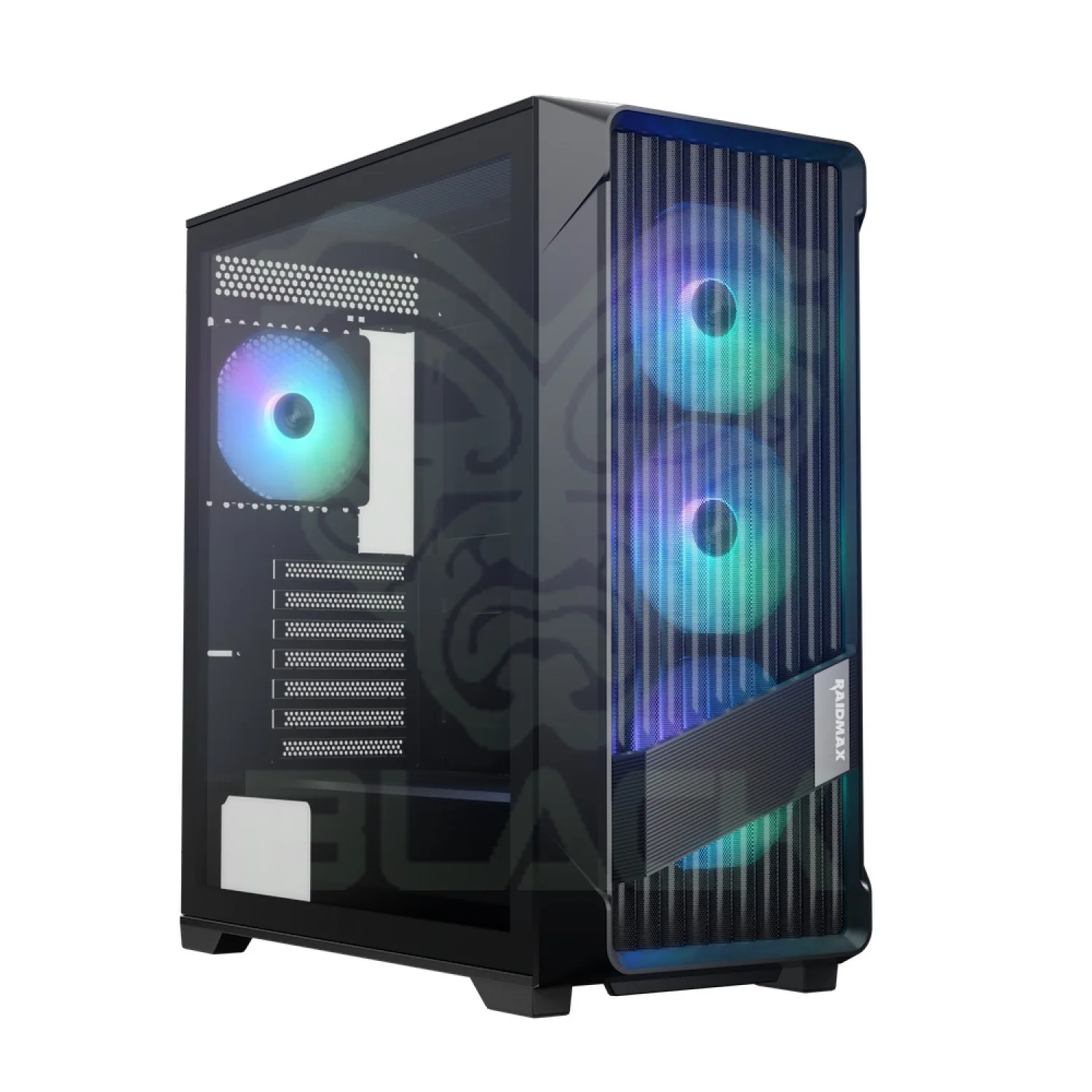 GABINETE GAMER RAIDMAX MESHIAN X603 LITE BLACK ARGB CONTROL HUB E-ATX