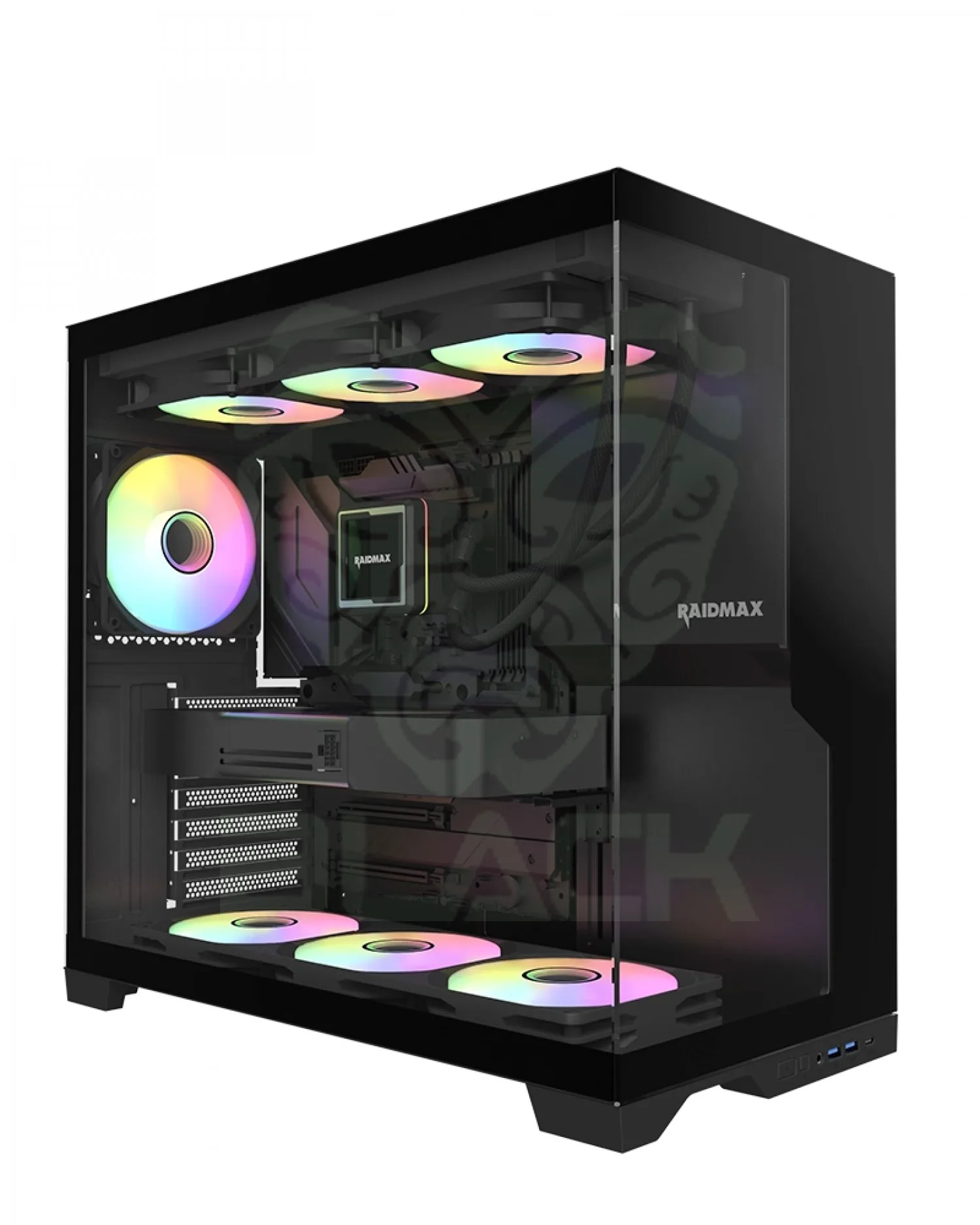 GABINETE GAMER RAIDMAX INFINITA I700 BLACK ARGB TG
