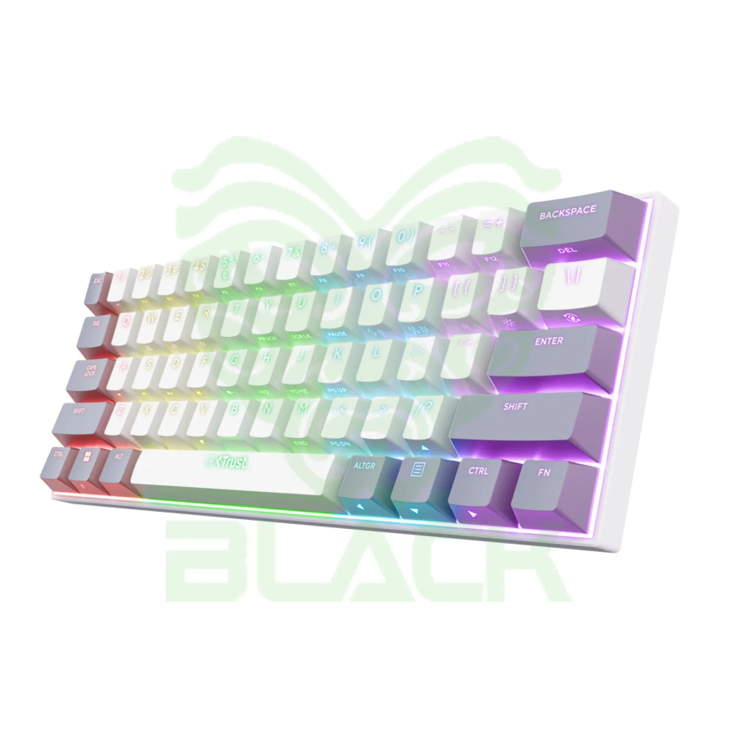 TRUST GXT873 TECLADO ACIRA TRI WIRELESS ES MECANICO WHITE