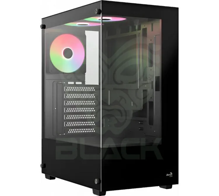 GABINETE AEROCOOL PIVOT 1X120MM FRGB FAN VIDRIO TEMPLADO