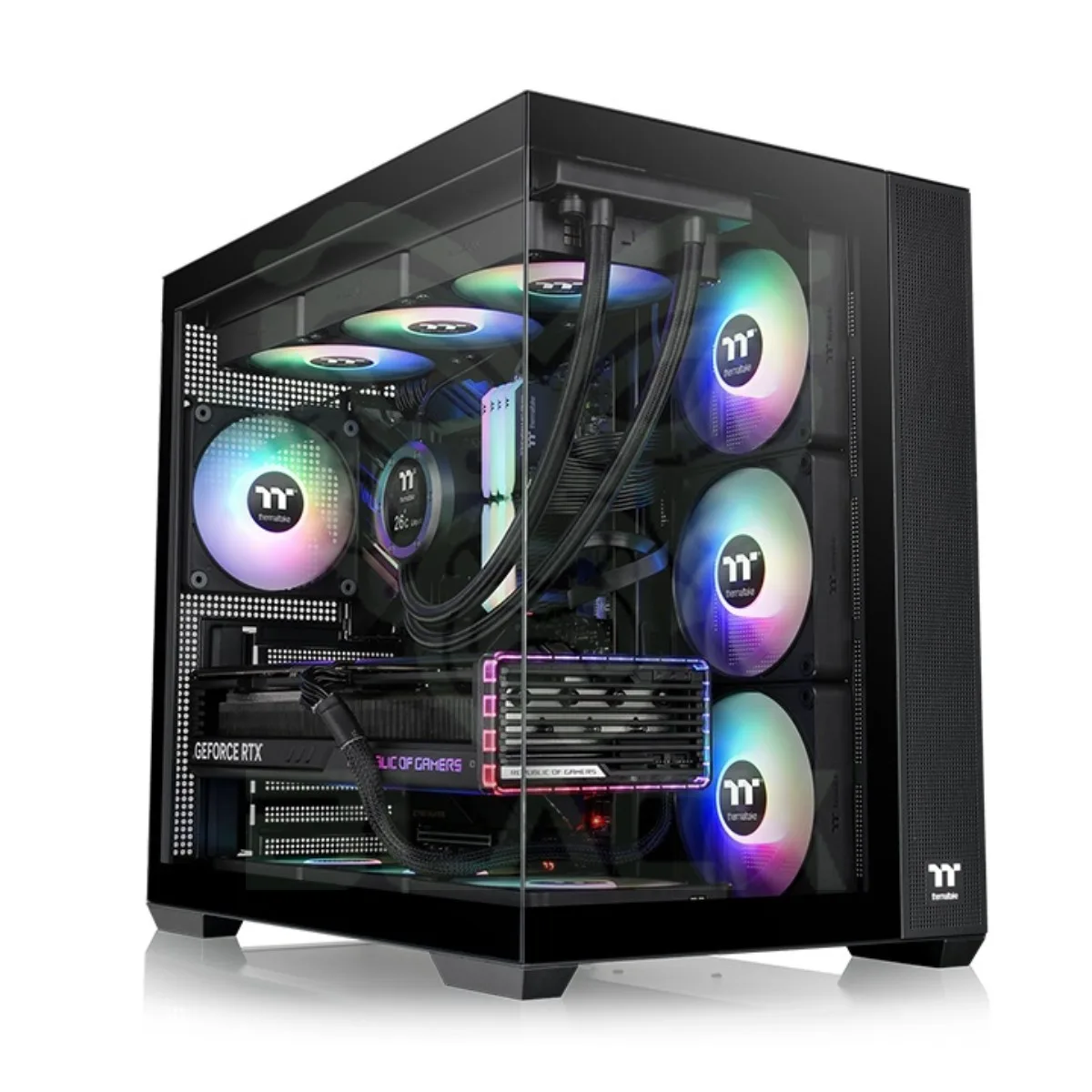 GABINETE TT VIEW 380 MID-TOWER TG X2 FAN ARGB X4 BLACK