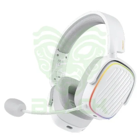 AURICULARES GAMER INALÁMBRICOS FANTECH HARMONY WHG02 WHITE 50MM TRI-MODE MULTIPLATAFORMA
