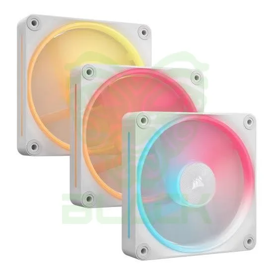 FAN COOLER CORSAIR ICUE LINK LX120-R 120MM RGB TRIPLE PACK REVERSE WHITE