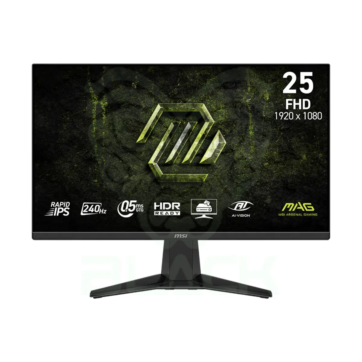 MONITOR GAMER MSI 25" MAG 255F FHD RAPID IPS 240HZ 0.5MS FLAT 2XHDMI + 1XDP (II)