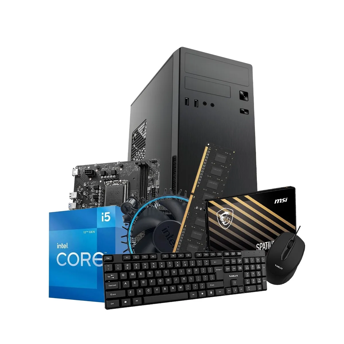 PC KELYX INTEL CORE I5-12400 8G SSD 480GB (MSI)