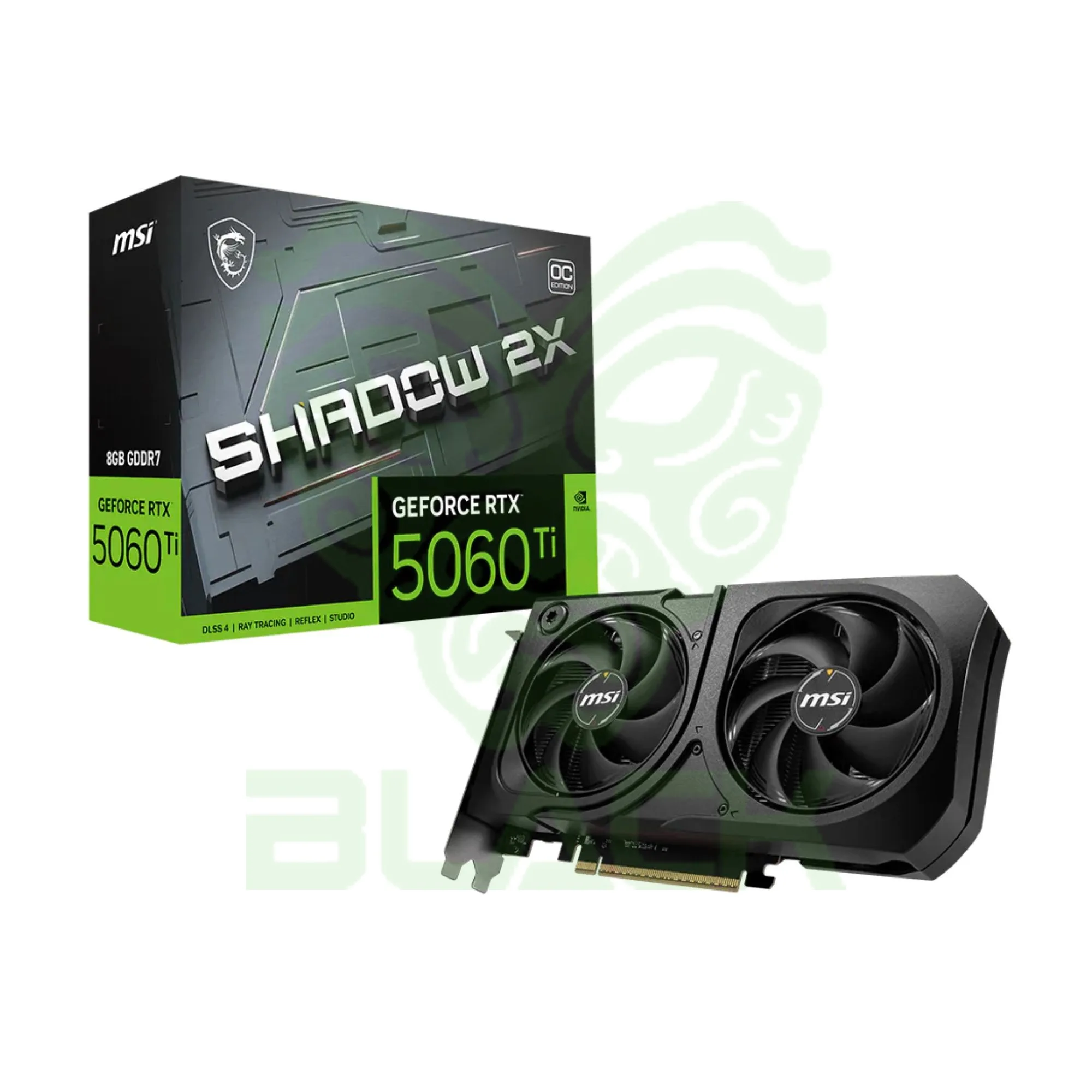 PLACA DE VIDEO MSI NVIDIA GEFORCE RTX 5060 TI SHADOW 2X OC PLUS 8GB GDDR7 912-V536-023