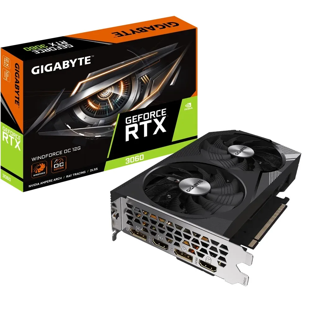 VGA GIGABYTE GEFORCE RTX 3060 WINDFORCE OC 12G