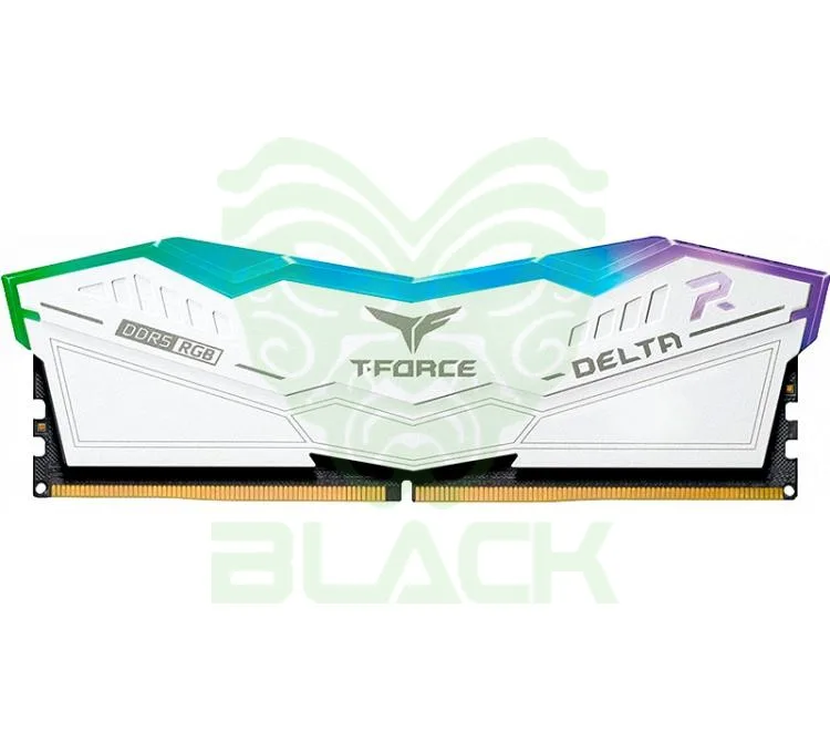 MEMORIA TEAM DDR5 16GB 6000MHZ T-FORCE DELTA RGB WHITE CL38 INTEL XMP / AMD EXPO