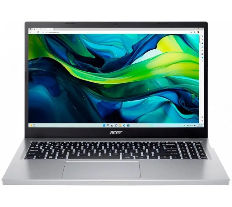 NOTEBOOK ACER ASPIRE GO 15 15.6" FHD IPS AMD RYZEN 3 7320U 8GB DDR5 SSD 128GB WIN11 HOME S SILVER AG15-21P-R5YG