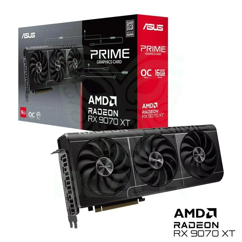 ASUS RADEON RX 9070 XT PRIME OC EDITION 16GB