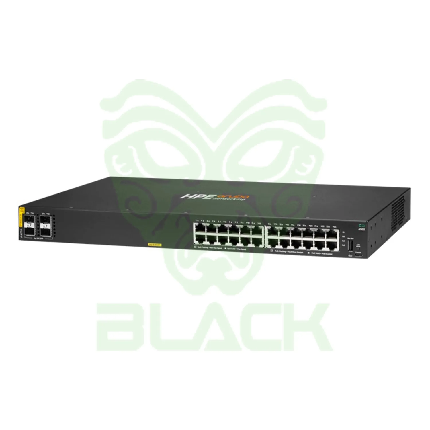 SWITCH 24P ARUBA 6100 POE+ 370W 4SFP+