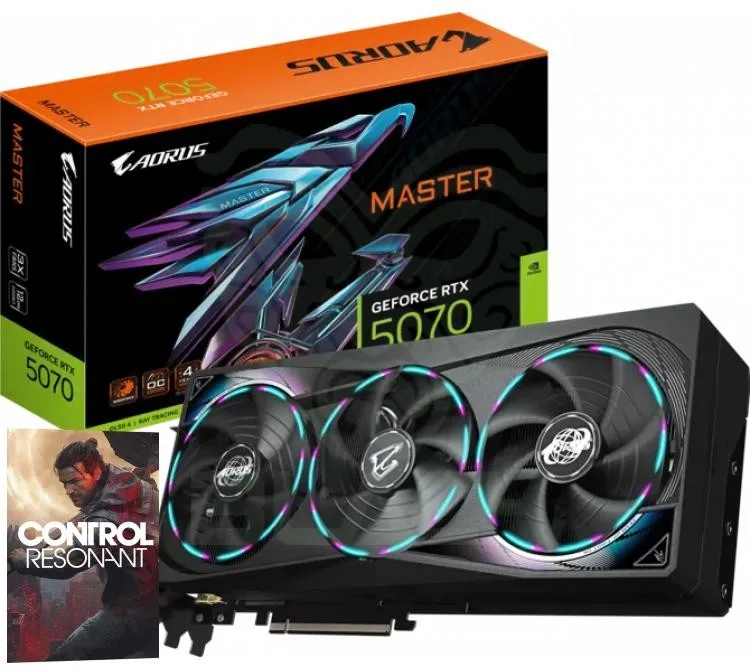 PLACA DE VIDEO GIGABYTE GEFORCE RTX 5070 12GB GDDR7 AORUS MASTER