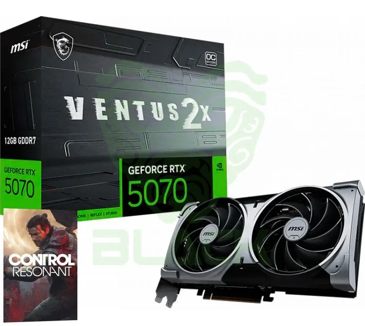 PLACA DE VIDEO MSI GEFORCE RTX 5070 12GB GDDR7 VENTUS 2X OC