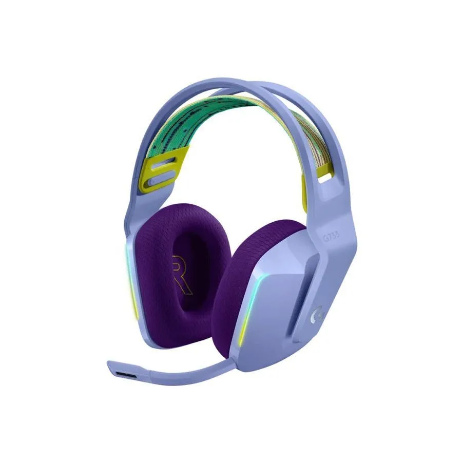 AURICULAR CON MICROFONO LOGITECH G733 LILA RGB GAMING