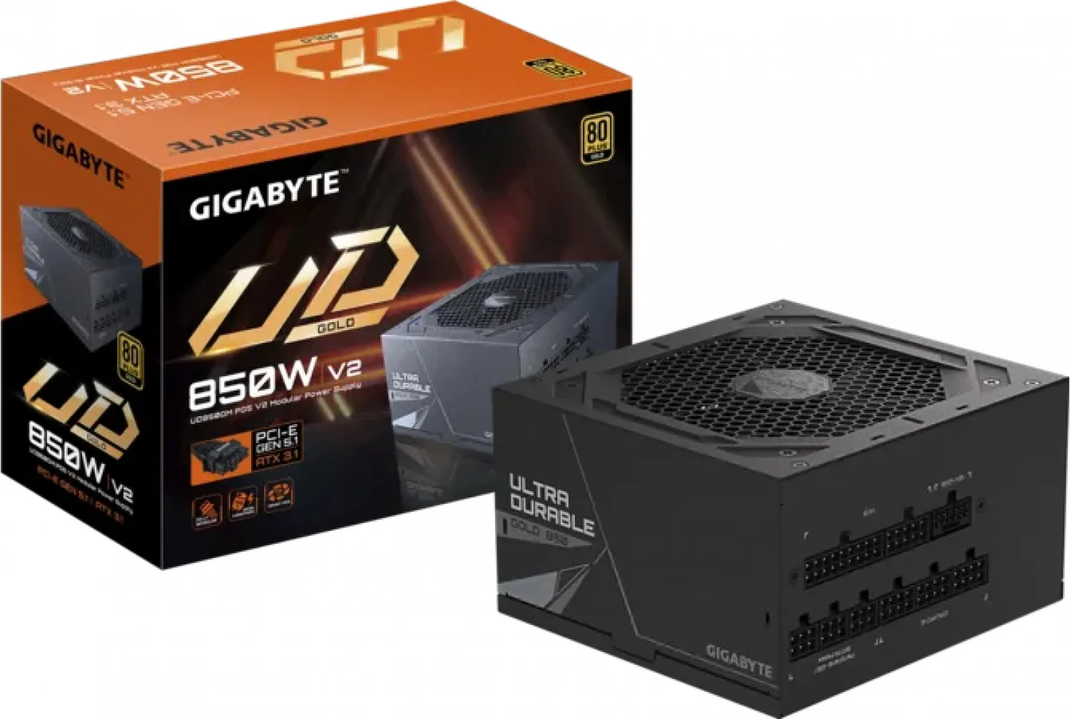 FUENTE 850W GIGABYTE 80 PLUS GOLD UD850GM PG5 V2