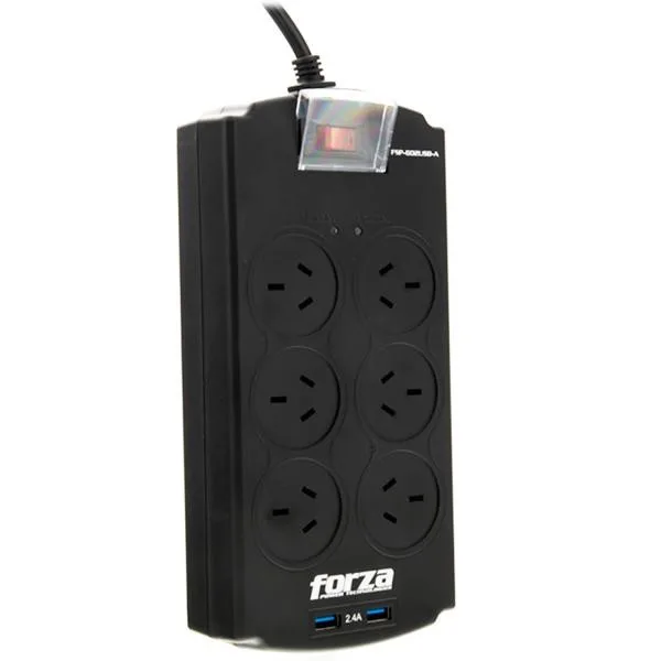 Prot.forza 1250j/2200w 6 Iram Puertos USB-220V — foto 2