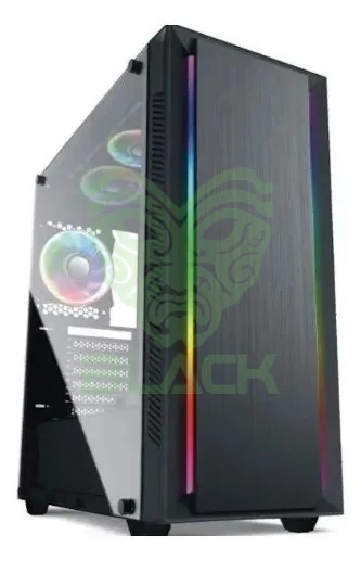 GABINETE SOLARMAX CM-B6201 BLACK MESH 3X FAN ARGB MID-TOWER