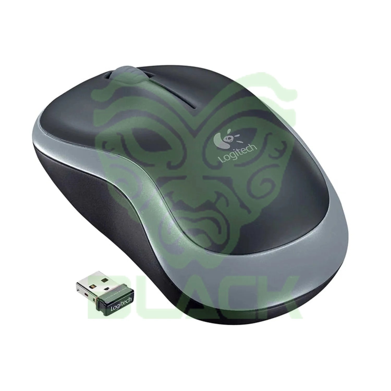 MOUSE LOGITECH M185 BLACK/GRAY WIRELESS 2.4GHZ