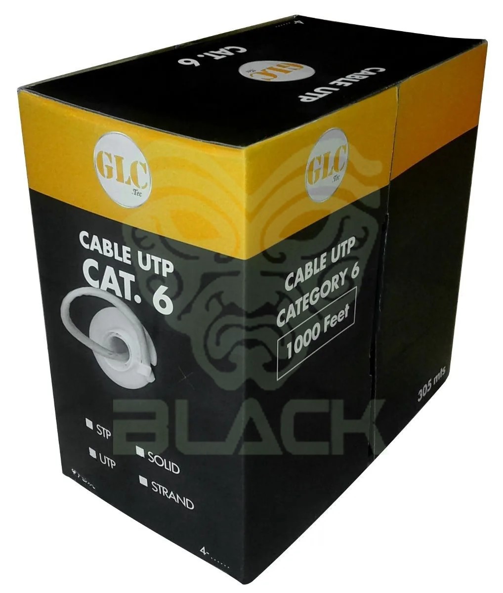 CABLE UTP CAT.6 305MTS GLC MAX INTERIOR GRIS