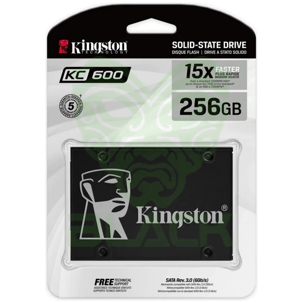 Disco Sólido SSD Kingston KC600 256GB 2.5" SATA III 550 MB/s - SKC600/256G — foto 3
