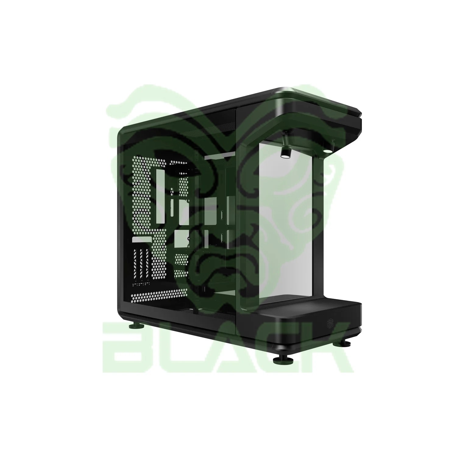 GABINETE COOLER MASTER MASTERFRAME 360 STAGE MIRROR MID TOWER TEMPERED GLASS BLACK S/FUENTE